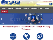 Tablet Screenshot of identificationsystemsgroup.com